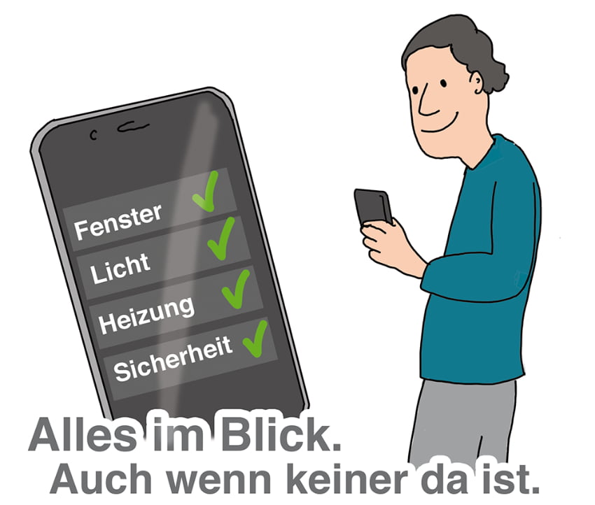 Infobild Mit Smartphone alles im Blick