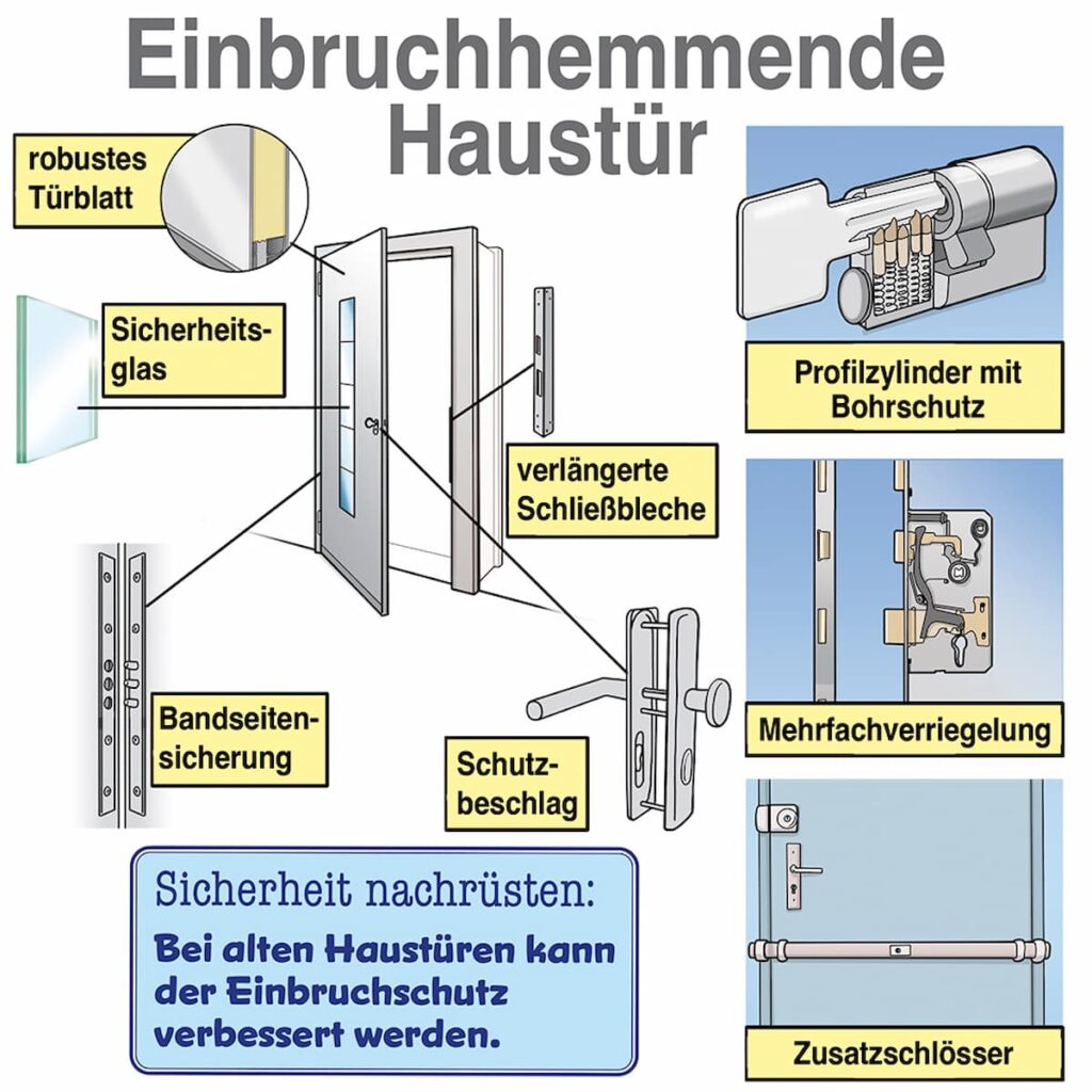 Infobild: einbruchhemmende Haustür