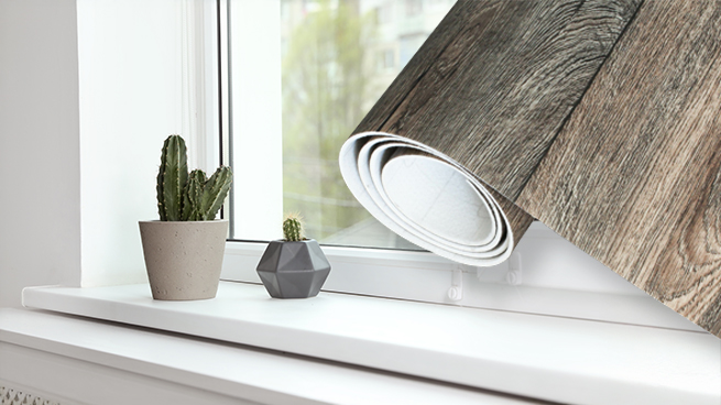 Fensterbank mit Linoleum verkleiden ist manchmal besser als austauschen