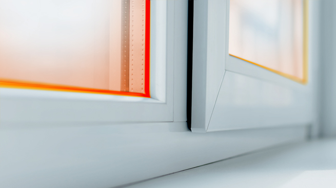 Fensterheizung in einer Dekorleiste kann helfen die Raumtemperatur zu erhöhen