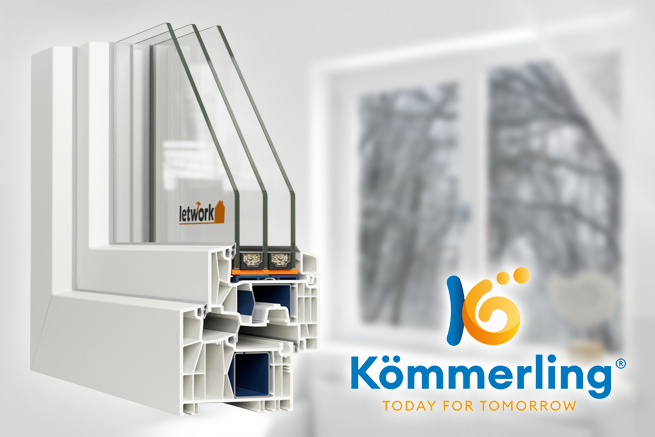 Kömmerling Einleitungsbild mit Logo und Kömmerling Fensterecke