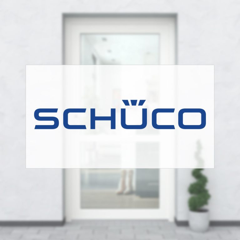 Porte de service en PVC Schüco