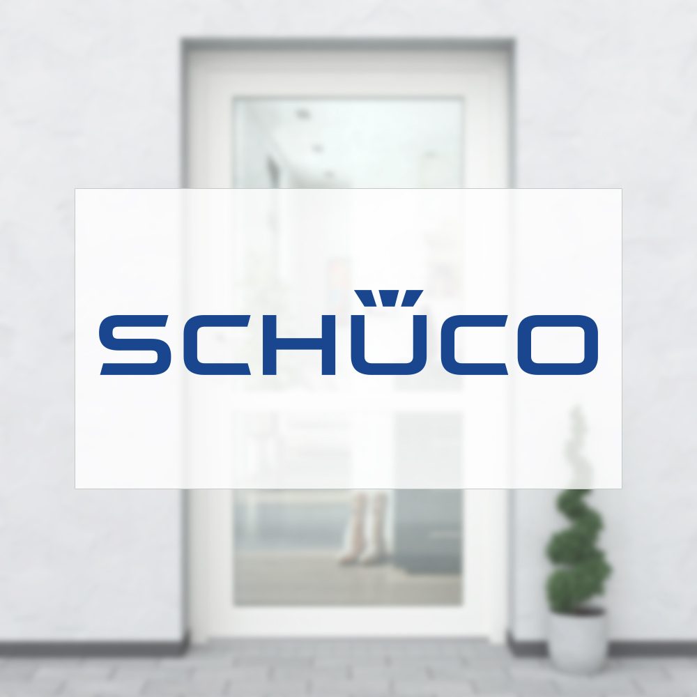 Porte de service en PVC Schüco