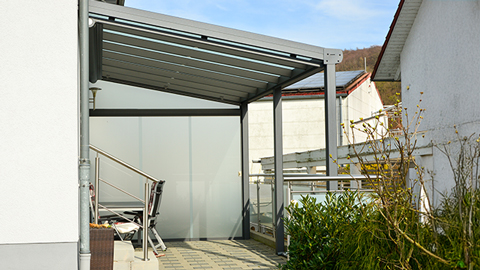Terrasse comme protection visuelle