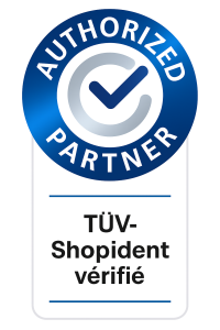 TüV-Shopident geprüft Siegel