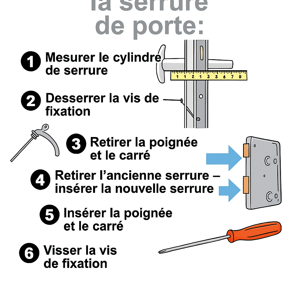 Image d'information Comment changer vous-même la serrure de porte