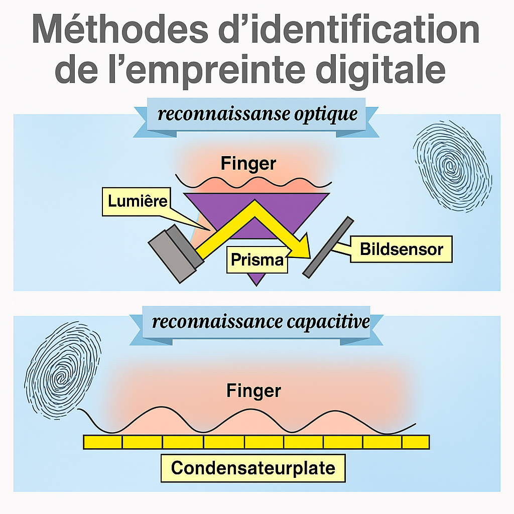 Image d'information sur les méthodes d'identification des empreintes digitales