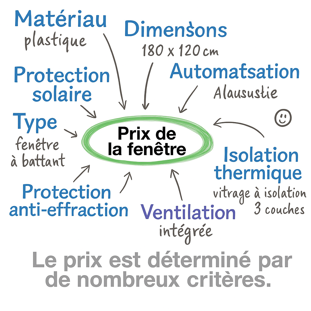 Infobild: Der Preis des Fensters wird von vielen Kriterien bestimmt