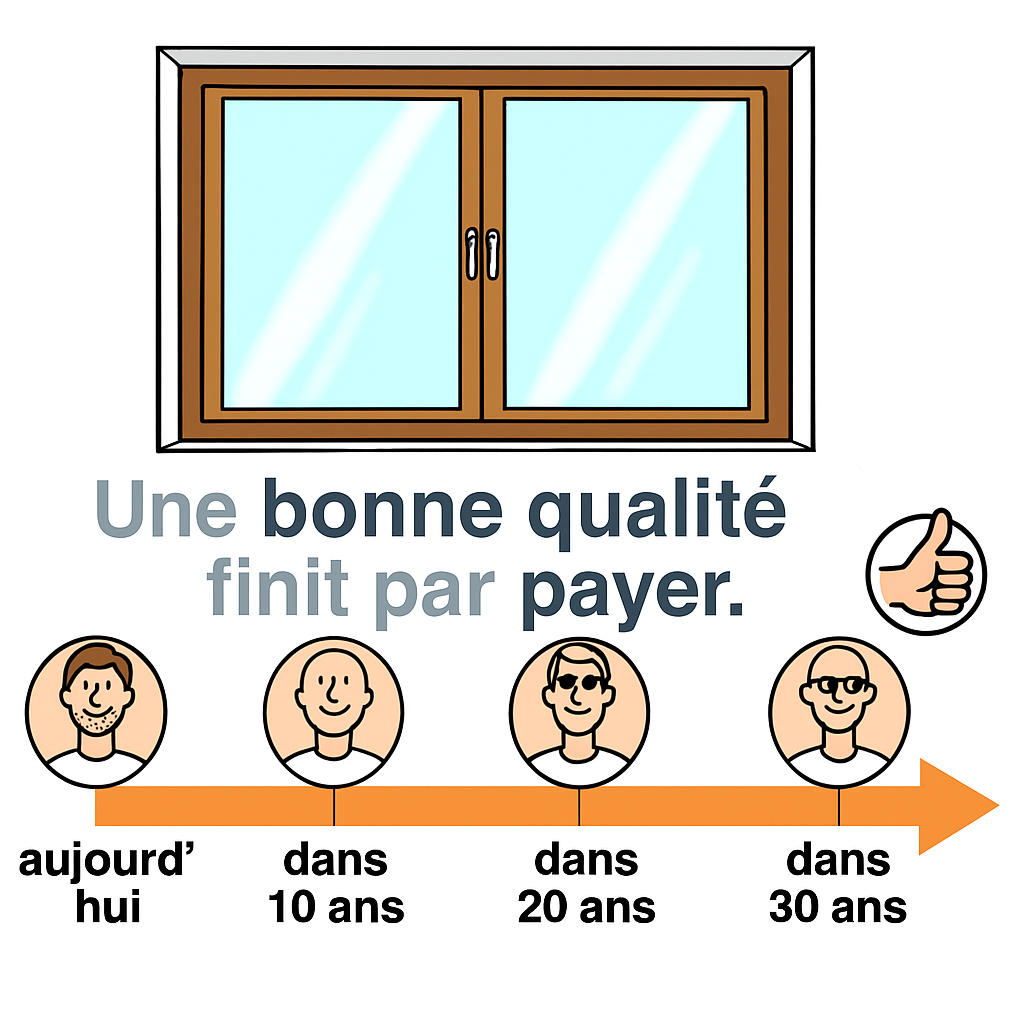 Infobild Fenster Qualität macht sich langfristig bezahlt