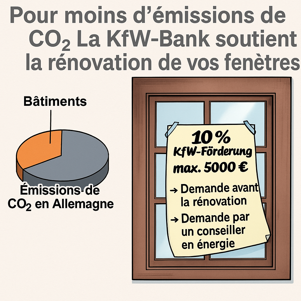 Infobild KfW Förderung für Fenstersanierung