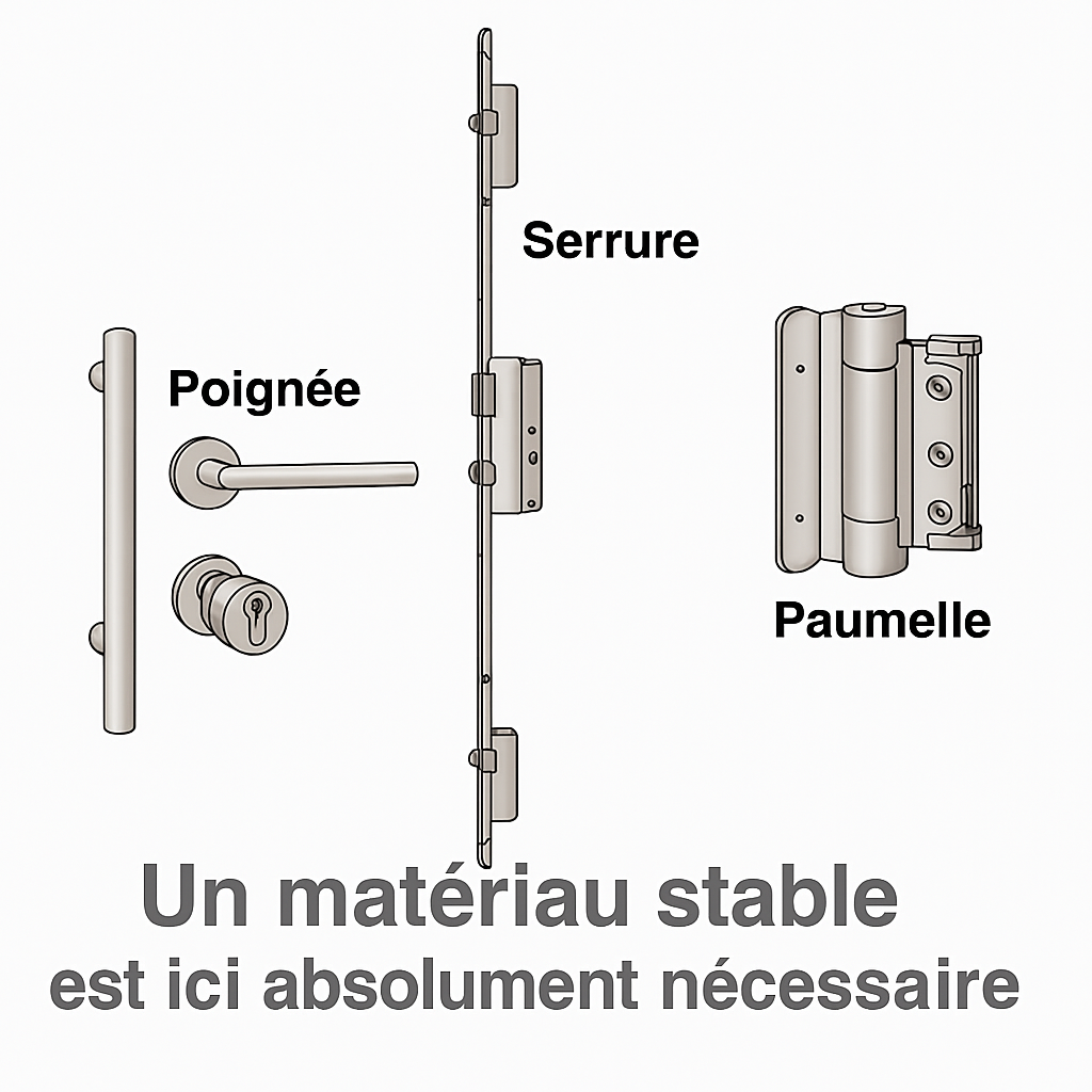 Image d'information : Un matériau stable est absolument nécessaire ici