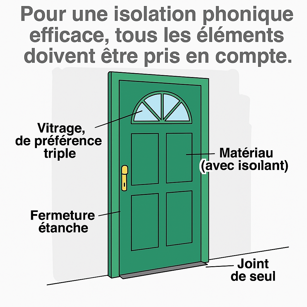 Infographie isolation acoustique efficace