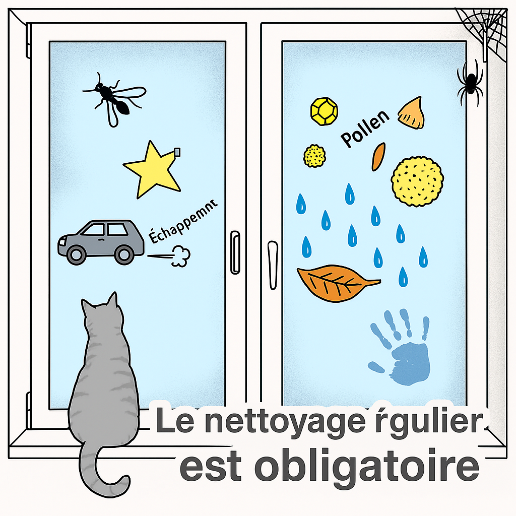 Infobild Regelmäßige Fensterreinigung ist wichtig