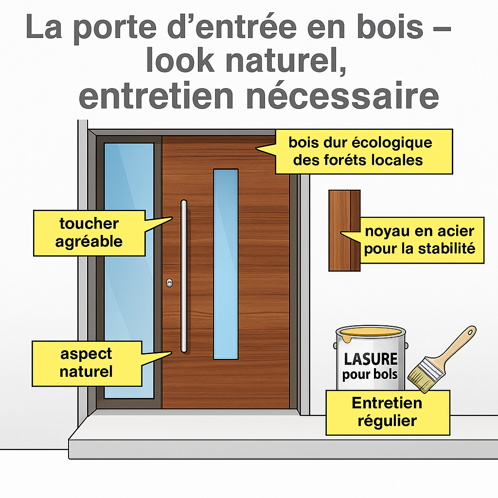Infobild Natürlicher Look einer Holz Haustür braucht auch Pflege