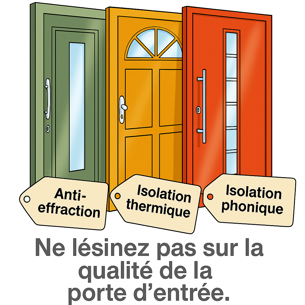 Image d'information sur les portes d’entrée et leur qualité