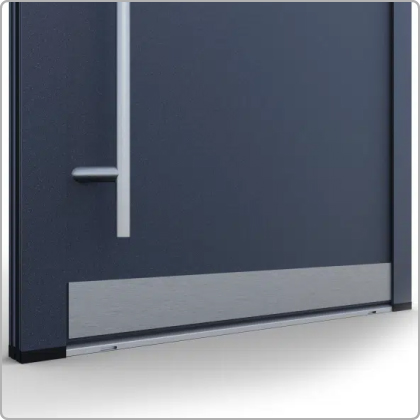 Portes d’entrée en aluminium Feldmann et Mayer avec protection contre les chocs