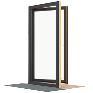Porte-fenêtre Bois-Alu