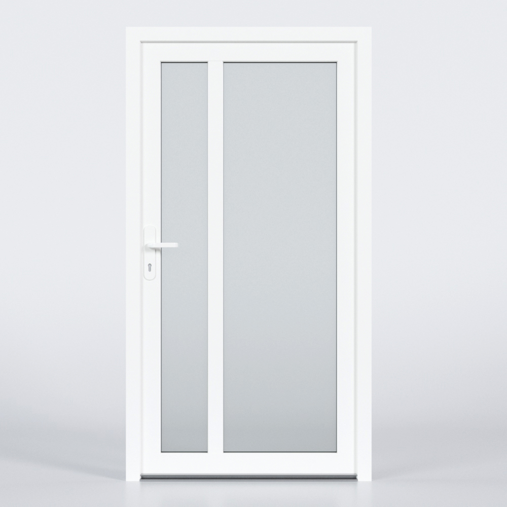 Nebeneingangstür aus Kunststoff im Design N30