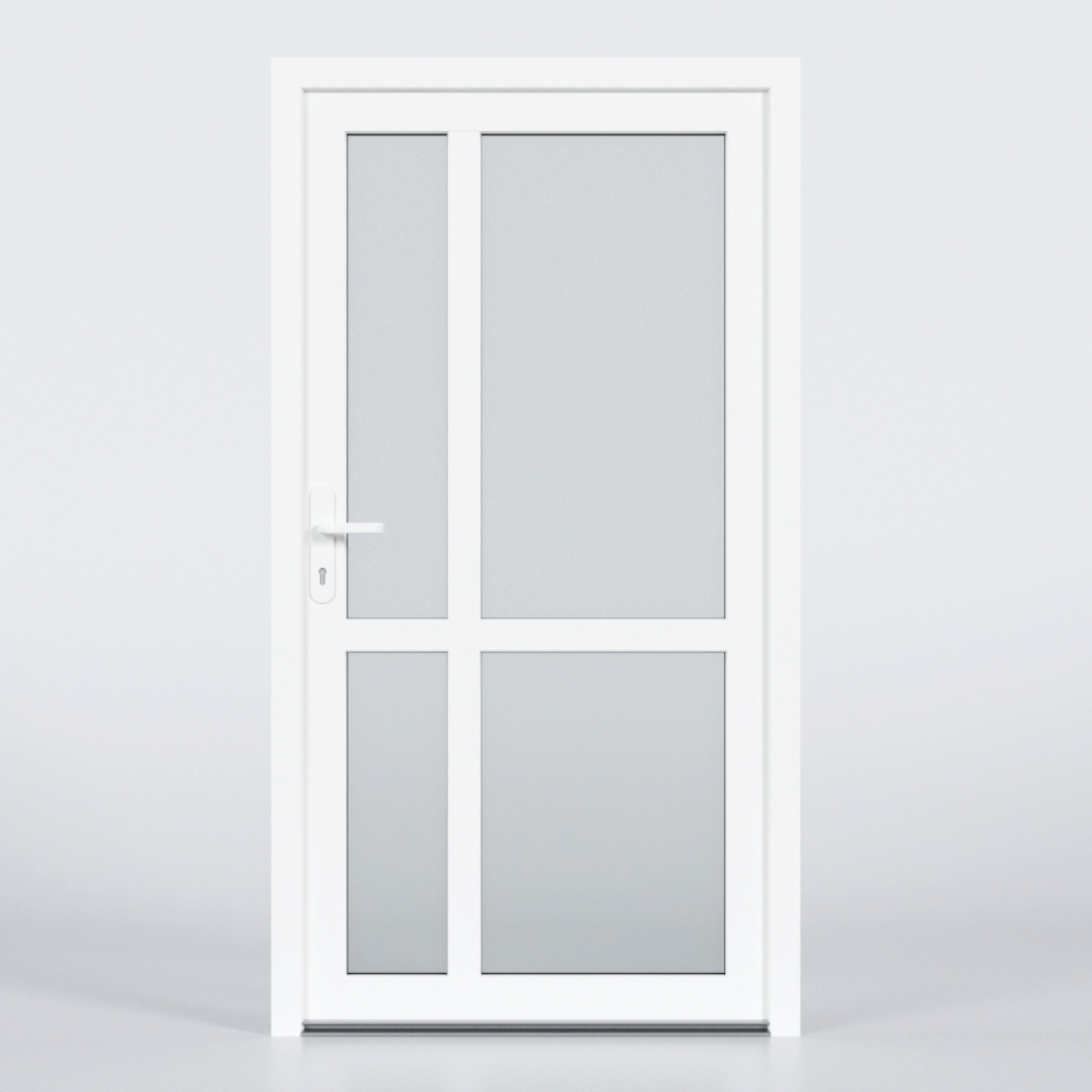 Nebeneingangstür aus Kunststoff im Design N40