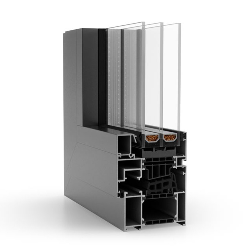 Fenêtre en aluminium Aluprof MB-86-N avec triple vitrage