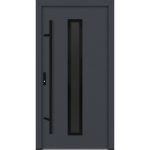 Feldmann und Mayer Aluminium-Haustür AC68 Design Blackline M21 in anthrazit