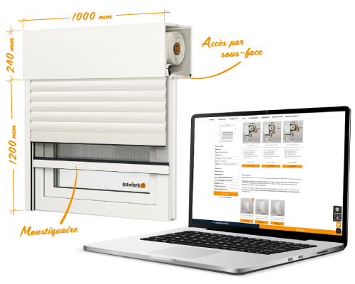 Bloc configurateur dessin et ordinateur portable